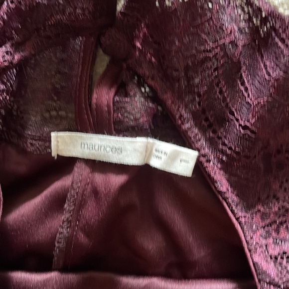 Maurices cocktail  dress with a cold shoulder and sheer sleeves - Picture 8 of 10